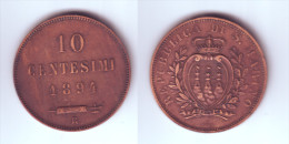 San Marino 10 Centesimi 1894 - San Marino