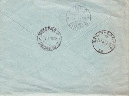 EXPRESS CVR WITH RAILWAY CANCEL 32 SPLIT-ZAGREB - Cartas & Documentos