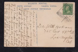 Brazil Brasil Ca 1913 Postcard PAQUEBOT Postmark RIO De JANEIRO On USA Stamp - Cartas & Documentos