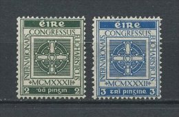 IRLANDE 1932 N° 60/61 * = MH Légère Trace TTB Cote 6 € Congrès Eucharistique Dublin Croix  Cross - Nuevos