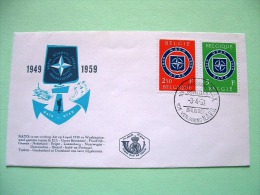 Belgium 1959 FDC Cover - NATO OTAN - Storia Postale