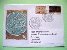 Belgium 2012 FDC Cover To Nicaragua - Paintings Alechinsky - Lettres & Documents