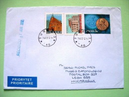 Poland 2012 Cover To Nicaragua - Nobel Marie Curie Medal - Church - Palace Or Theatre - Briefe U. Dokumente