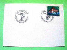 Switzerland 1982 Special Crossbow Cancel On Postcard - House Or Castle - Covers & Documents