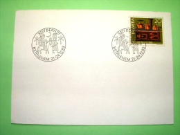 Switzerland 1983 Special Christmas Cancel On Postcard - Toy Kitchen - Mule - Briefe U. Dokumente