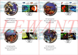 POLAND 2014.10.10  XXI Warsaw National Philatelic Exhibition - Fishes - FDC - Ongebruikt