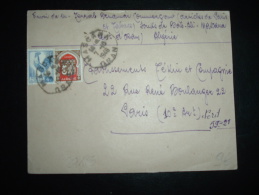 LETTRE POUR FRANCE TP COQ ALGERIE 4F + ORAN 6F OBL. 7-10-1948 MASCARAN ORAN - 1944 Coq Et Marianne D'Alger