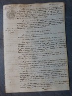 BORDEAUX 1850 Chevalier De PUILBOREAU  Procès Vs Salomée De Saxer; Ref 436 - Historische Documenten