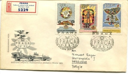 1962 Recommended Letter From Praha To Merelbeke 1962 - Belgium - VERY NICE - See Scan - Lettres & Documents