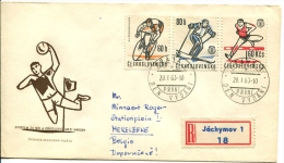 Recommended Letter From Praha To Merelbeke 1963 - Belgium - VERY NICE - See Scan - Storia Postale