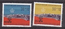 Q1986 - LIECHTENSTEIN Yv N°353/54 ** REFUGIES - Neufs