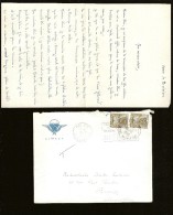 ENVELOPPE + LETTRE Du C.I.18e R.C.P. TAMPONS : PAU 1958 , FECAMP - Cachets Généralité