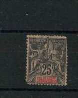 - FRANCE COLONIES . GUADELOUPE 1884/1947 . TIMBRE DE 1892 . OBLITERE . - Usati