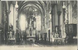 Eecloo.  -  Institut Notre Dame Aux Epines;   Eglise  -   1910 - Eeklo