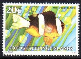 Cocos Islands 1979 Fishes 20c Clark's Anemonefish MNH  SG 39 - Cocos (Keeling) Islands