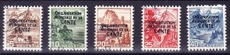 Schweiz Dienst OMS 1948 # 1 BIS 5 Gestempelt - Servizio