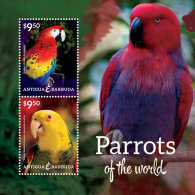 Antigua Barbuda-2014-Birds-Parrots - Non Classificati