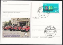 Germany 1994, Illustrated Postal Stationery "Philatelic Exhibition In Essen" W./postmark "Frankfurt",  Ref.bbzg - Cartes Postales Illustrées - Oblitérées