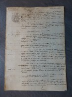 33 BORDEAUX Chevalier De PUILBOREAU 1850 Procès Vs Salomé De Saxer ; Ref 453 - Historische Documenten