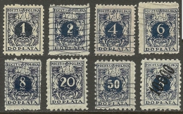 POLEN Poland Polska 1921 Tax Revenue Stamps Stempelmarken Steuermarken Used/unused - Steuermarken