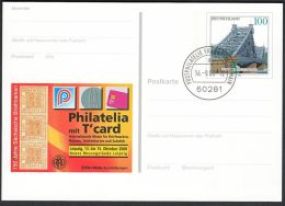 Germany 2000, Illustrated Postal Stationery "Philatelic Exhibition In Leipzig " W./postmark "Frankfurt", Ref.bbzg - Cartes Postales Illustrées - Oblitérées