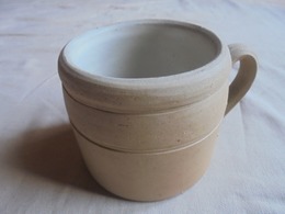 Ancien - Pot En Terre Cuite Grès "Bolée à Cidre" Made In France - Other & Unclassified
