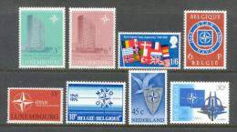 1967 - 1979 NATO SETS LOT - BELGIUM NETHERLANDS LUXEMBOURG GREAT BRITAIN - ALL MNH ** - NATO