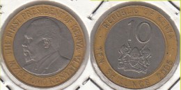 KENYA 10 Shillings 2005 KM#35.1 - Used - Kenia