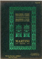 RARE PLACARD  -  SERIE CARTON ABBEY  MACHINE A BRONZER GRAVER  -  MARTINI TROYES     EDITEE EN 1911 - Placas De Cartón