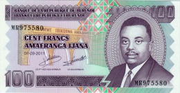 BURUNDI 100 FRANCS BANKNOTE 2011 PICK NO.44 UNCIRCULATED UNC - Burundi