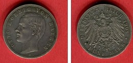 BAVIERE 1908 TB + 45 - 2, 3 & 5 Mark Silber