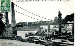 N°40215 -cpa Conflans Fin D'Oise -le Port Aux Guêpes- - Tugboats