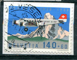 Suisse 2008 - Poste Aérienne YT 49 (o) Sur Fragment - Used Stamps