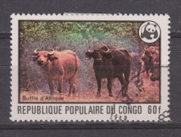 Congo Used ; Koe, Cow , La Vache, Vaca, WNF, WWF - Oblitérés