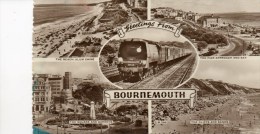 REAL PHOTOGRAPHIC MULTI-VIEW BOURNEMOUTH - SHOWING THE BOURNEMOUTH BELLE - Bournemouth (avant 1972)