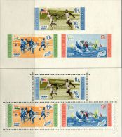 AT2816 Dominica 1956 Olympic Games 2M/S Imperf Surcharged MNH - Summer 1956: Melbourne