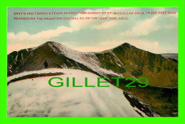 ROCKEY MOUNTAINS, CO - GRAY'S & TORREY'S PEAKS FROM SUMMIT OF MT. McCLELLAN, CO - ANIMATED - WRITTEN - - Rocky Mountains