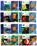 2014.10.10  XXI Warsaw National Philatelic Exhibition - Fishes - Se-tenant Label Type B - Horizontal MNH - Neufs
