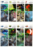 2014.10.10  XXI Warsaw National Philatelic Exhibition - Fishes - Se-tenant Label Type D - Vertical MNH - Neufs