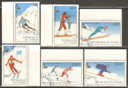 Chad 1979 Mi# 877-882 Used - 13th Winter Olympic Games, Lake Placid - Invierno 1980: Lake Placid