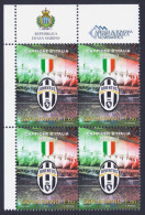 2012 SAN MARINO "JUVENTUS CAMPIONE D´ITALIA 2011/2012" QUARTINA MNH - Unused Stamps