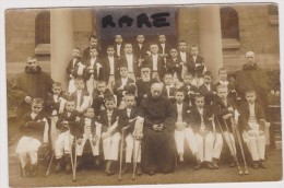 Carte Photo, Premiers Communiants,1916,communio N,orphelinat,orphelin,mos Elle,église Des Pauvres,messe,sacrement,m Oine - Eglises Et Couvents