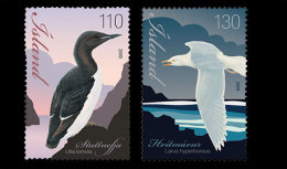2009 Iceland - Sea Birds - Set Of 2 V Paper - MNH** - Ungebraucht