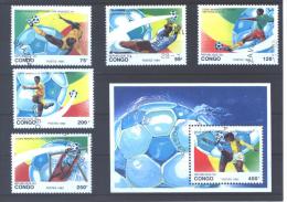 Congo Brazzaville 966/70 + BL57 °  (used)    " San Francisco 94 " - 1994 – USA