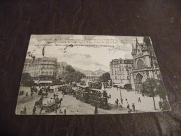 A195..CPA...75..PARIS...Gare De L'Est Et Le Boulevard De Strasbourg..... Rare Beau Plan Animé...ecrite & Voyagée 1903 - Metropolitana, Stazioni