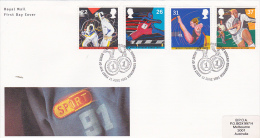 Great Britain 1991 Sports FDC - 1991-2000 Dezimalausgaben