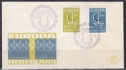 = Enveloppe 1er Jour Europa Pays Bas N°837 & 838 Le 26.9.66 (Nederland) - 1966