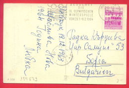154679 / Innsbruck  - Ufröhliche Weihnachten UND DIE BESTEN NEUJAHRSWÜNSCHE WINDOW ANGEL BIRD  Sparrow CITY - Winter 1964: Innsbruck