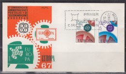 = Enveloppe 1er Jour Europa Espagne N°1448 & 1449 Madrid Le 2.5.1967 (España) - 1967