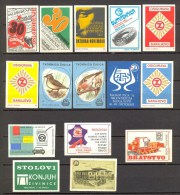 Matchbox Labels - 15 Different Labels, Factory Of Matches ´Dolac´ - Boites D'allumettes - Etiquettes